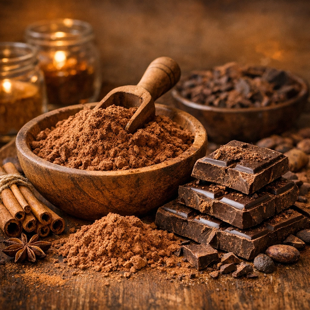 Cinnamon and raw cacao for heart and mood