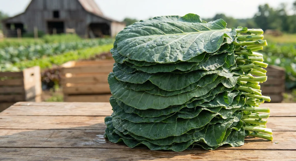 collard greens for blood circulation and heart health